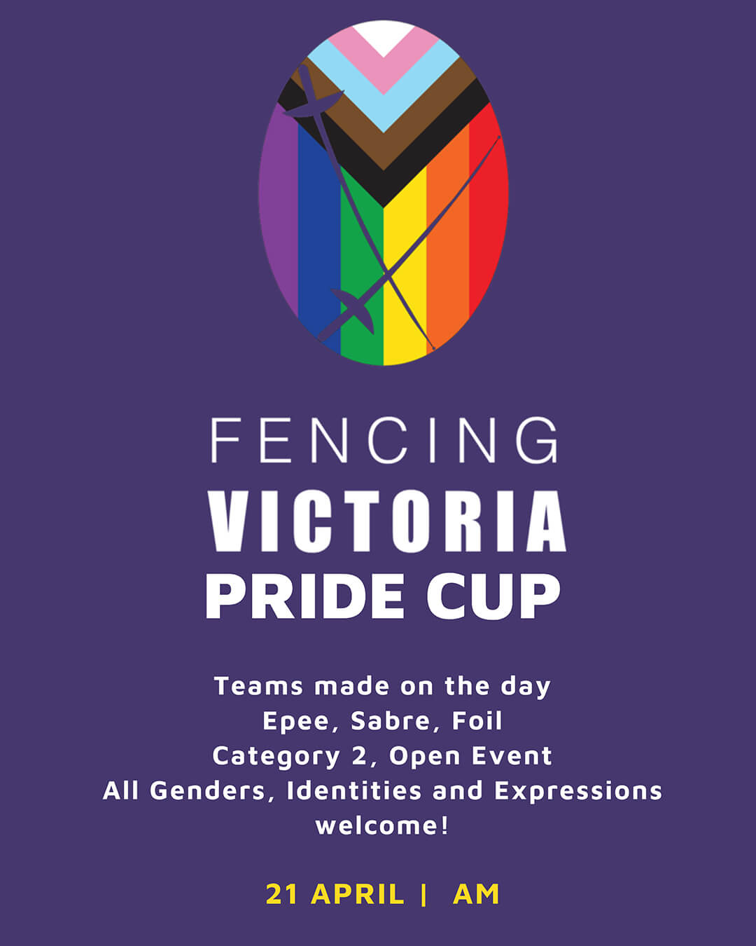 Australia’s first Fencing Pride Cup hosted by Fencing Victoria